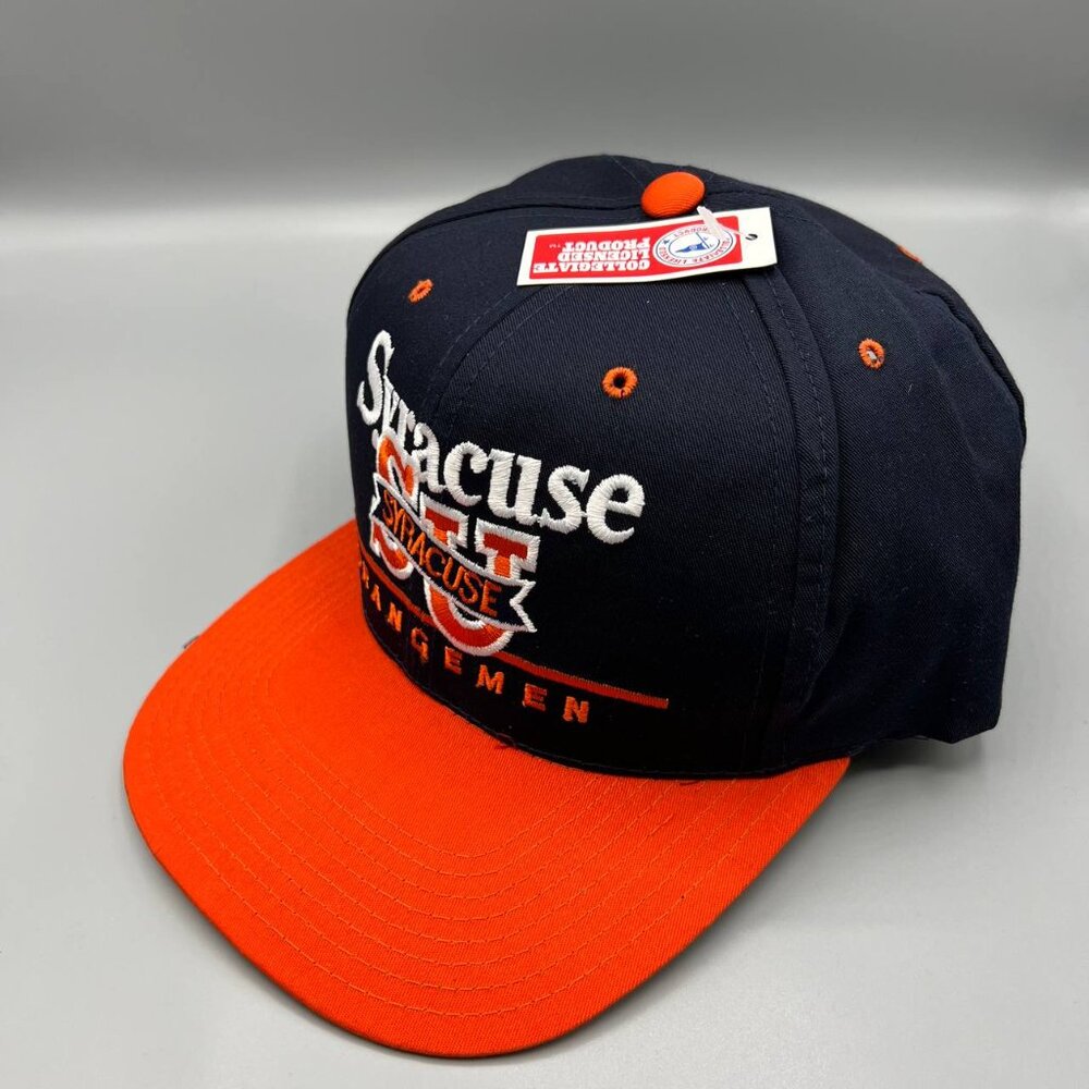 Vintage Syracuse Orangemen NCAA Twins Enterprise Hat Snap back Cap Black New Men - Picture 2 of 7